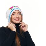 Шапка «A015» вязаная с жаккардовым узором