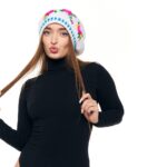 Шапка «A015» вязаная с жаккардовым узором