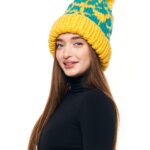 Шапка «A024» вязаная мелкой вязки