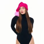 Шапка «A054» вязаная мелкой вязки