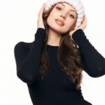 Шапка «A058» вязаная с отворотом