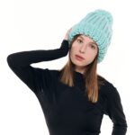 Шапка «A065» вязаная с жаккардовым узором