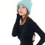 Шапка «A065» вязаная с жаккардовым узором