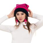 Шапка «A082» вязаная мелкой вязки