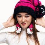 Шапка «A082» вязаная мелкой вязки