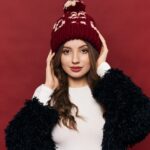 Шапка «A106» вязаная с отворотом