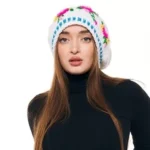 Шапка «A015» вязаная с жаккардовым узором