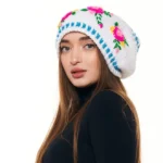 Шапка «A015» вязаная с жаккардовым узором