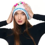 Шапка «A015» вязаная с жаккардовым узором