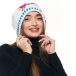 Шапка «A015» вязаная с жаккардовым узором