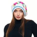 Шапка «A015» вязаная с жаккардовым узором