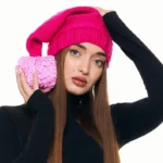 Шапка «A054» вязаная мелкой вязки