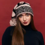 Шапка «A122» вязаная мелкой вязки