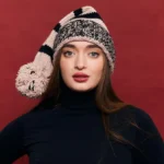 Шапка «A122» вязаная мелкой вязки